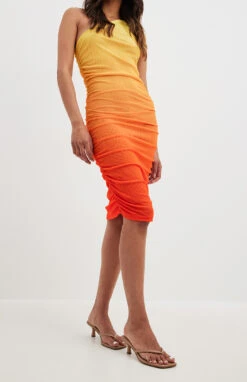 Robe Mini à Une épaule -Lady Doux Soldes Magasin one shoulder mini mesh dress 1708 000131 9737 r 01c