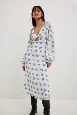 Robe Midi Dos Ouvert -Lady Doux Soldes Magasin open back detail midi dress 1797 000017 0529 7130 01c