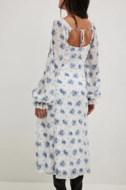 Robe Midi Dos Ouvert -Lady Doux Soldes Magasin open back detail midi dress 1797 000017 0529 7221