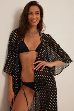 Robe Caftan -Lady Doux Soldes Magasin overlap tie caftan dress 1014 001450 12852857