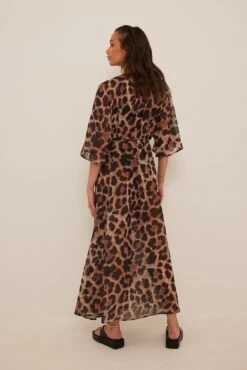 Robe Caftan -Lady Doux Soldes Magasin overlap tie caftan dress 1014 001450 79493148