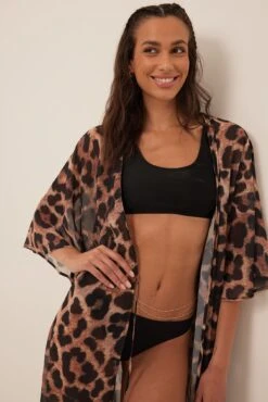 Robe Caftan -Lady Doux Soldes Magasin overlap tie caftan dress 1014 001450 79493172