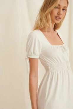 Robe Mini Recyclée Avec Détails Froncés -Lady Doux Soldes Magasin pamela ruched detail recycled mini dress 1659 000049 0001 04g