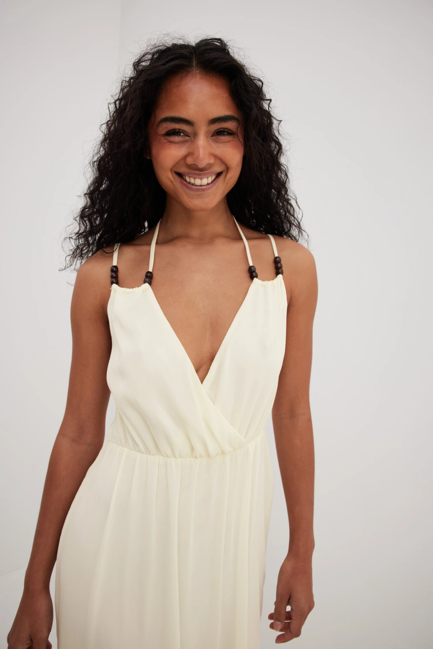 Robe Structurée En Mousseline Avec Perles 5 Robe Structurée En Mousseline Avec Perles – Image 5