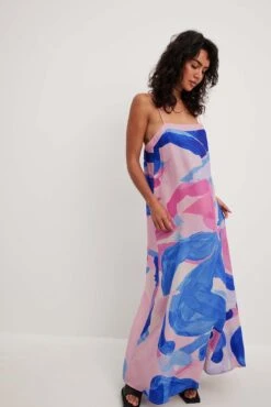 Robe Mi-longue Imprimée Ample -Lady Doux Soldes Magasin printed loose midi dress 1686 000165 020630611
