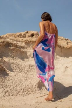 Robe Mi-longue Imprimée Ample -Lady Doux Soldes Magasin printed loose midi dress 1686 000165 0206 editorial2