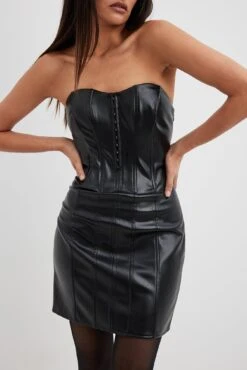 Robe Style Corset En Simili Cuir 12 Robe Style Corset En Simili Cuir -Lady Doux Soldes Magasin pu corset dress 1776 000006 00028057