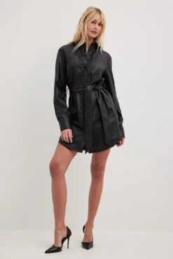 Robe Mini Faux Cuir -Lady Doux Soldes Magasin pu mini dress 1757 000065 00020877 01c