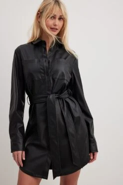 Robe Mini Faux Cuir
