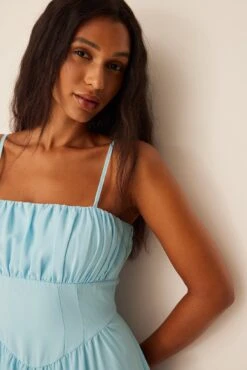 Mini Robe à Détails Volants -Lady Doux Soldes Magasin recycled frill detail mini dress 1659 000067 0047 03