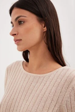 NA-KD Robe Longue En Maille Côtelée à Décolleté Profond Au Dos -Lady Doux Soldes Magasin rib knitted deep back maxi dress 1100 007118 0140 5546 1