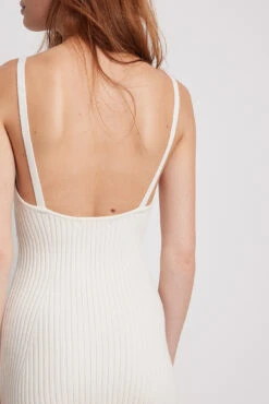 Robe Mini En Maille CÎtelée