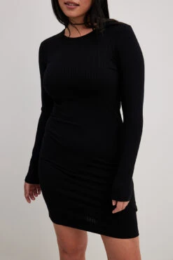 Mini Robe Côtelée Recyclée 22 Mini Robe Côtelée Recyclée -Lady Doux Soldes Magasin rib mini dress 1044 000167 0002 0230