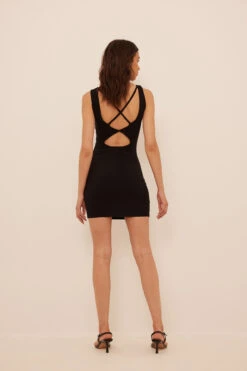 NA-KD Robe Côtelée Avec Lanières Au Dos -Lady Doux Soldes Magasin rib strap back dress 1100 006485 00020737