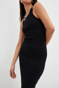 Maxi Robe Côtelée -Lady Doux Soldes Magasin ribbed maxi dress 1044 000262 00028452