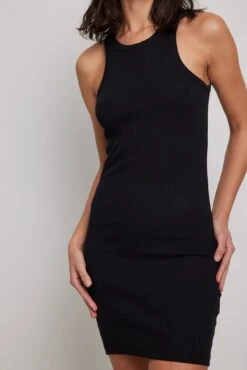 Robe Débardeur Côtelée -Lady Doux Soldes Magasin ribbed tank dress 1100 005070 00028723 1