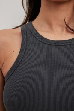 Robe Débardeur Côtelée -Lady Doux Soldes Magasin ribbed tank dress 1100 005070 830921603 1