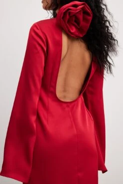 Robe Mini Fluide -Lady Doux Soldes Magasin rose details flowy maxi dress 1017 002137 000420560