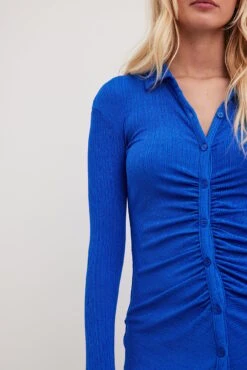 Robe Mi-longue à Boutons 16 Robe Mi-longue à Boutons -Lady Doux Soldes Magasin rouched button detail midi dress 1018 008630 000331744