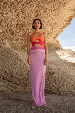 Robe Froncée à Empiècements 11 Robe Froncée à Empiècements -Lady Doux Soldes Magasin ruched panel dress 1686 000163 0015 editorial2