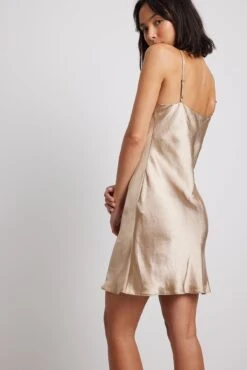 Robe Fourreau En Satin -Lady Doux Soldes Magasin satin slip dress 1017 001829 02411789