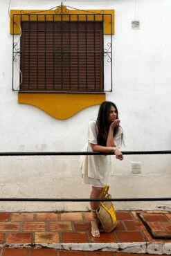 Robe Mini Volantée En Mousseline -Lady Doux Soldes Magasin seam waist chiffon mini dress 1014 001384 2495 03