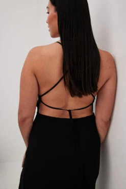 Robe Longue En Mousseline à Lanières Au Dos 7 Robe Longue En Mousseline à Lanières Au Dos -Lady Doux Soldes Magasin strap back chiffon maxi dress 1018 010409 0002 33974