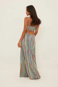 Robe Longue à Bretelles -Lady Doux Soldes Magasin strap detail slit maxi dress 1018 009806 96492101