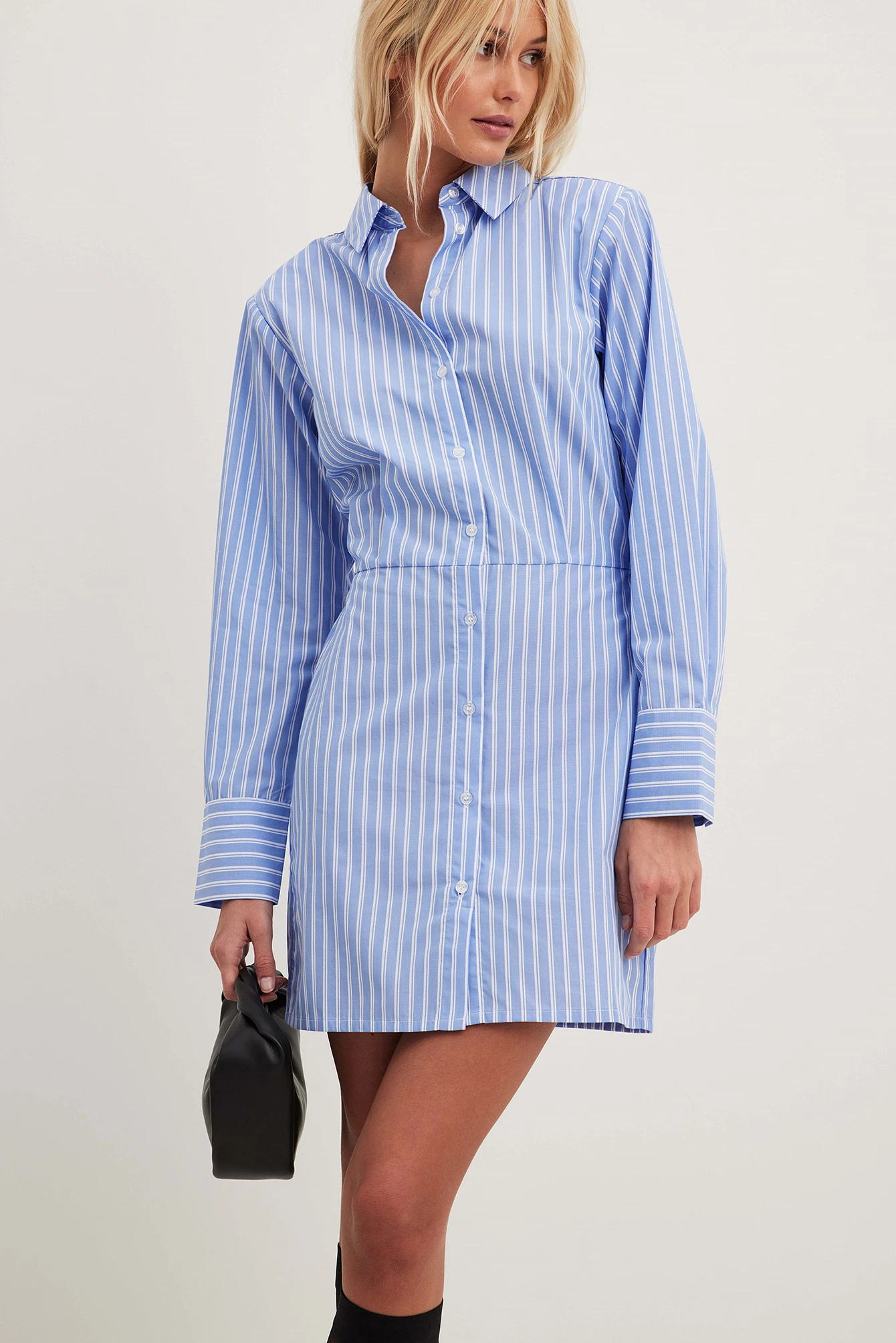 Robe Chemise à Rayures 4 Robe Chemise à Rayures – Image 4