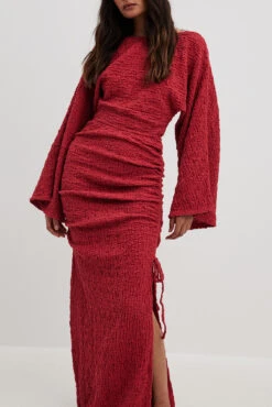 Robe Longue Structurée Avec Cordons De Serrage -Lady Doux Soldes Magasin structured drawstring maxi dress 1018 009024 08015132