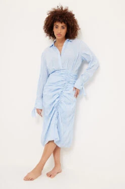 Robe Mi-longue Structurée Avec Cordon De Serrage -Lady Doux Soldes Magasin structured drawstring midi dress 1018 009247 000315105