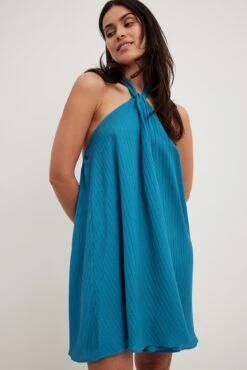 Robe Courte Dos Nu Structurée -Lady Doux Soldes Magasin structured halterneck mini dress 1017 002240 000321830