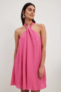 Robe Courte Dos Nu Structurée -Lady Doux Soldes Magasin structured halterneck mini dress 1017 002240 001523021