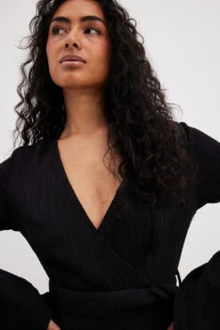 Robe Structurée à Dos Long Et Taille Nouée -Lady Doux Soldes Magasin structured longer back tie waist dress 1014 001576 000212355