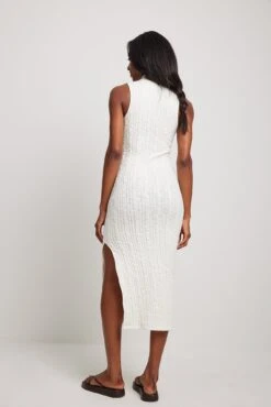 NA-KD Robe Mi-longue Structurée à Fente -Lady Doux Soldes Magasin structured slit detail midi dress 1100 006689 02602445