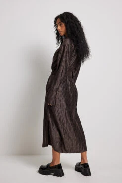 Robe Chemise Mi-longue à Motif Spirale -Lady Doux Soldes Magasin swirl pattern midi shirt dress 1018 008953 00176202