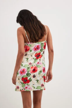 Mini Robe Bretelles Fines -Lady Doux Soldes Magasin thin strap mini dress 1710 000002 4327 4