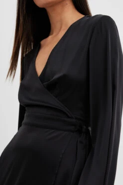 Robe Courte Fluide à Taille Nouée 15 Robe Courte Fluide à Taille Nouée -Lady Doux Soldes Magasin tie waist flowy mini dress 1014 001492 0002 4