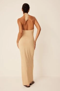 Robe Longue à Détail Torsadé -Lady Doux Soldes Magasin twist detail long dress 1749 000041 01401360