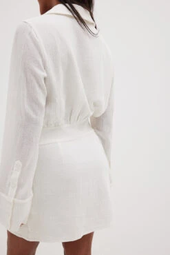 Robe Chemise à Détail Torsadé -Lady Doux Soldes Magasin twisted detail shirt dress 1788 000037 10960930