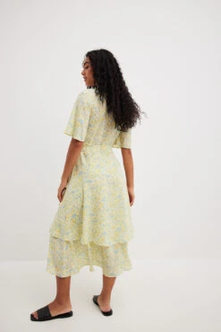 Robe Midi En Mousseline -Lady Doux Soldes Magasin two layers chiffon midi dress 1014 001398 968624236