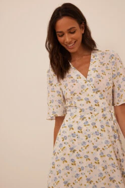 Robe Midi En Mousseline -Lady Doux Soldes Magasin two layers chiffon midi dress 1014 001398 05291861