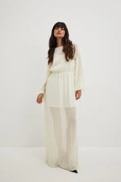 Robe Longue à Manches Volumineuses 20 Robe Longue à Manches Volumineuses -Lady Doux Soldes Magasin volume sleeve maxi dress 1797 000022 0021 7910 01c