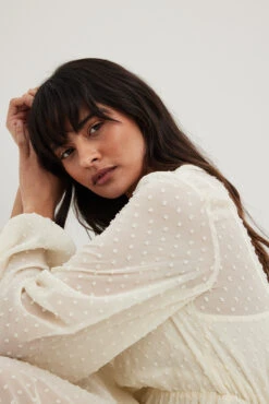 Robe Longue à Manches Volumineuses 22 Robe Longue à Manches Volumineuses -Lady Doux Soldes Magasin volume sleeve maxi dress 1797 000022 0021 7975