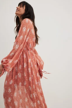 Robe Longue à Manches Volumineuses 14 Robe Longue à Manches Volumineuses -Lady Doux Soldes Magasin volume sleeve maxi dress 1797 000022 0798 6339