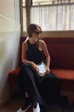 Robe Longue Volumineuse -Lady Doux Soldes Magasin voluminous maxi dress 1018 010294 0002 2 social