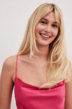 Robe Longue à Décolleté Cascade Et Lanières Au Dos -Lady Doux Soldes Magasin waterfall strap back maxi dress 1014 001534 0015 2074