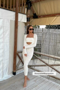 Robe Longue à Décolleté Profond -Lady Doux Soldes Magasin zozoewitherspoon 1708 000175 0260 social